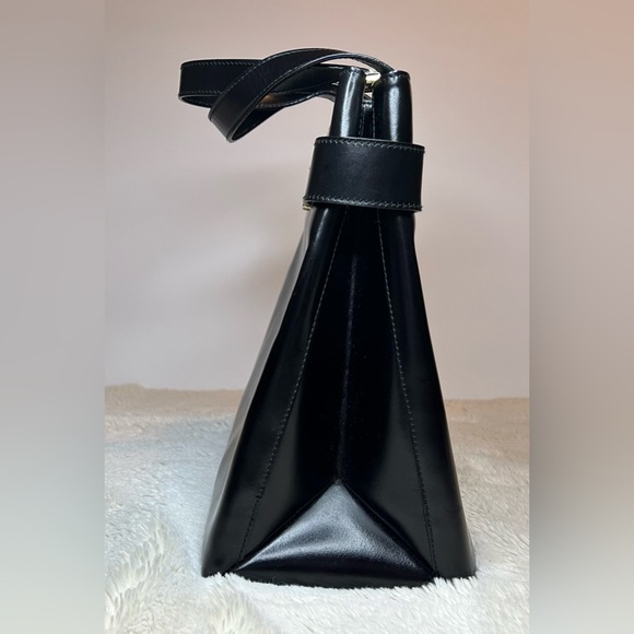 Authentic GUCCI Vintage 2Way Shoulder Hand Bag Purse Leather Black - Picture 5 of 12